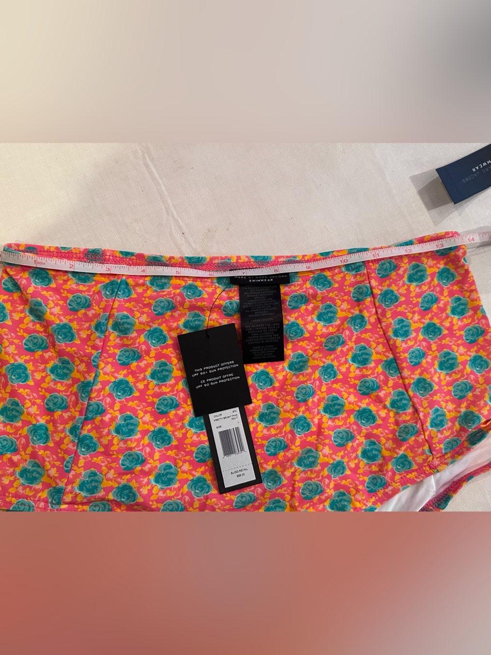 Marc by Marc Jacobs High-Waist Floral Bikini - Orange & Green - Picture 7 of 8